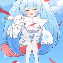 笑顔の赤い羽根