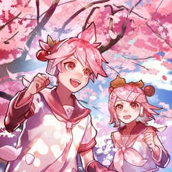 桜と鏡音