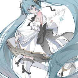 初音ミク　イラスト