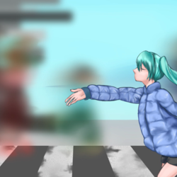 投げキッスは宙に浮く