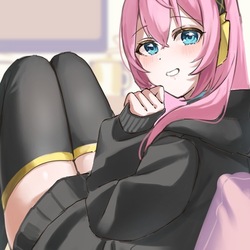 微笑んでくれるルカ