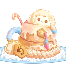 かわいいシュフォンケーキ