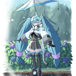 初音ミク　レインウェア