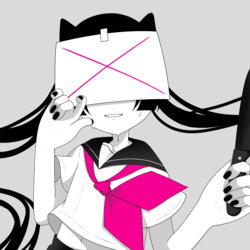 病みセーラー服/透過・背景別あり