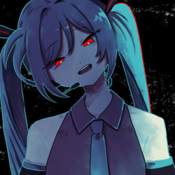 微笑む