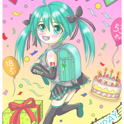 ミクちゃん誕生日おめでとう2025