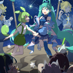 夜空の小さなステージで