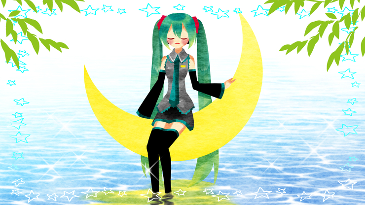 Piapro ピアプロ イラスト お月さま