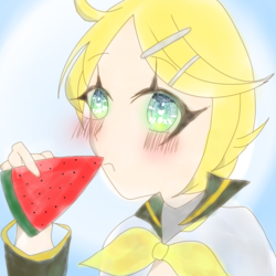 「あっ！スイカ食べるー？」