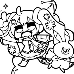 雪ミクぬりえ【1】