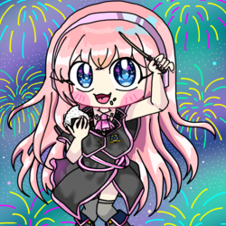 花火がキレイでおいしいおにぎり