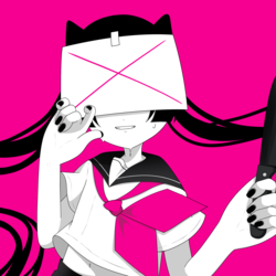 病みセーラー服/透過・背景別あり