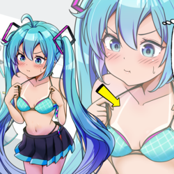 日焼け対策が甘かった初音ミク