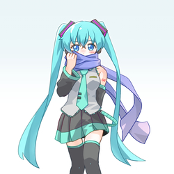 ミクさんとマフラー