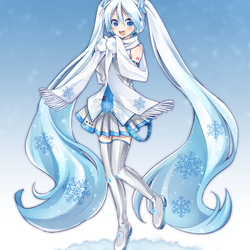 初音ミク×グッスマ イラストコンテスト：第12回テーマ『雪ミク（公式衣装）』