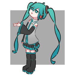 たたずむミクさん