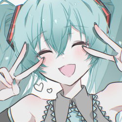 初音ミク　イラスト