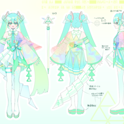 初音ミク　20th Anniversary 衣装デザイン『スターダスト・トライアングル』