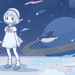 ペンギンと流星群