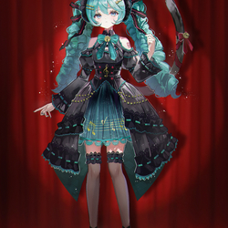 ゴシック黒猫miku