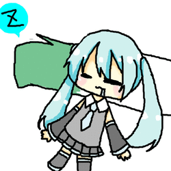 お昼ねミクさん