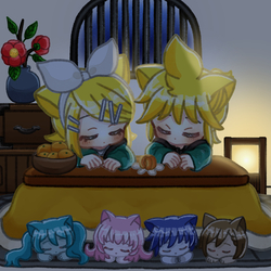 猫はこたつで丸くなる