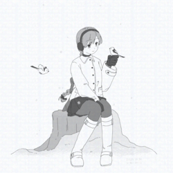 雪歌ユフさんとシマエナガ