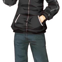 smiling Leuly（藍原紅）さん　完成（png透過済み）