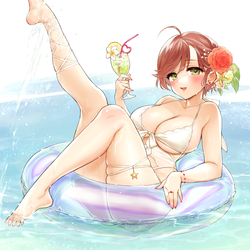 バカンス満喫中のメイコさん