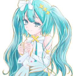 照れるミクさん