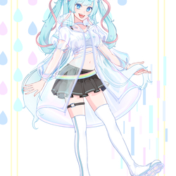 初音ミク　レインウェア