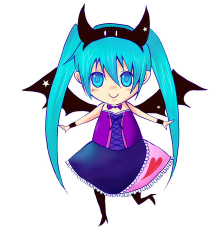 Piapro ピアプロ イラスト コウモリ ミク Piapro ピアプロ イラスト コウモリ ミク