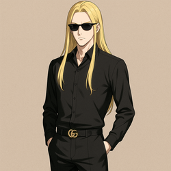 金髪サングラスの医療従事者