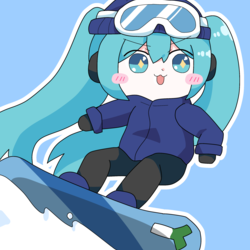 スノボーミクちゃん