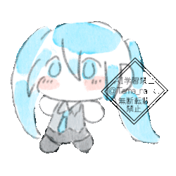 走るちびミク