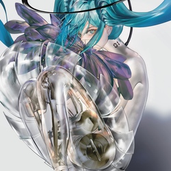 初音ミク瑠璃人形