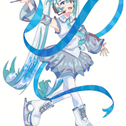 氷の上で踊るミクちゃん
