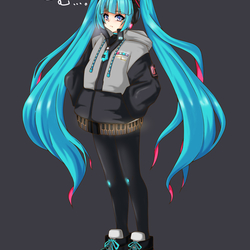 冬季装備なミクさん