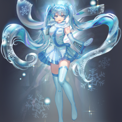 舞い散る雪とキラキラ輝いて