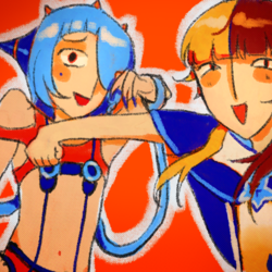 ファイター カバーイラスト（憂慮＆ちゃろえもん）