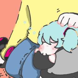 寝てる初音ミク