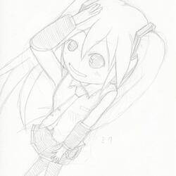 ミク（ラフ）