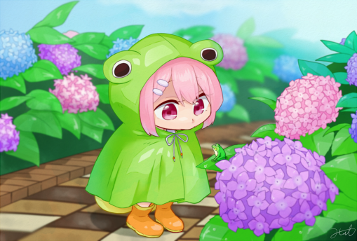 Piapro ピアプロ イラスト 梅雨明け
