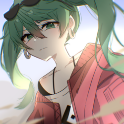 初音ミク　イラスト　砂の惑星