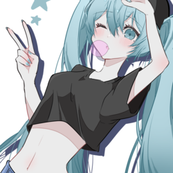 初音ミク　イラスト