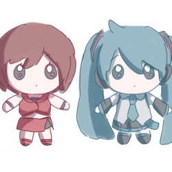 初音ミクとMEIKO