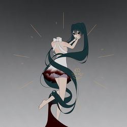 Gothic Horror Miku by Ilybuniie