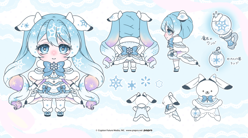 2027年雪ミク衣装 by うろこ