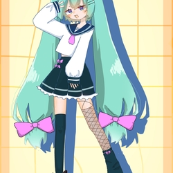 セーラー服×リボン