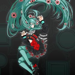 じっと見つめている